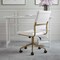 Martha Stewart Ivy Upholstered Office Chair in White/Polished Brass CH-220921-1-WH-GLD-MS - alternate 10